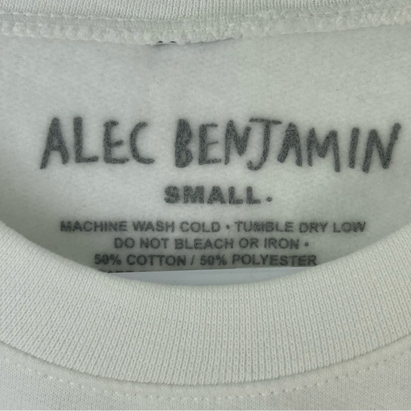 ALEC BENJAMIN 12 Notes Tour Crewneck size small - Picture 3 of 9